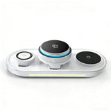 Tech Protect A51 Arcticboost 3 I 1 Magnetisk Mag Safe Trådløs Oplader 25 W Qi2.2 Hvid