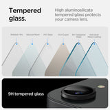 Kamera Beskyttelse Spigen Optik Pro Glas.Tr ”Ez Fit” Camera Protector 2 Pack Iphone 16 E / 17 E Sort