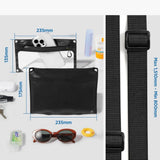Spigen A640 Universal Vandtæt Etui Crossbag Sort