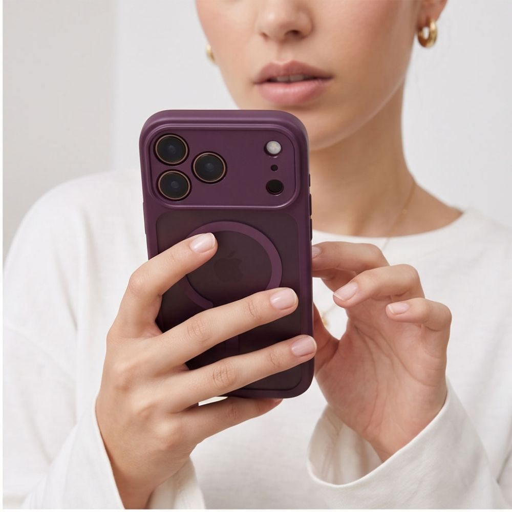 Tech Protect Basicmag Magsafe Iphone 17 Pro / 18 Pro Mat Burgundy