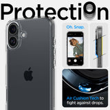 Spigen Ultra Hybrid Iphone 16 Krystalklar