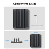 Spigen Ld208 S4 Vertikal Bærbar Stand, Grå