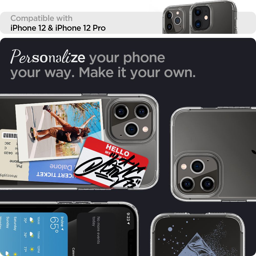 Spigen Ultra Hybrid Iphone 12/12 Pro Krystalklar