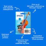 Epson Enkeltpakke, cyan 250XL Violin Claria Photo HD-blæk