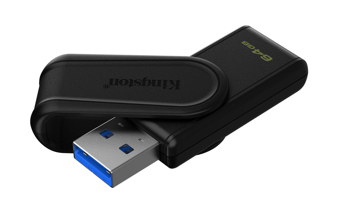 Kingston Technology DataTraveler 64 GB Portable USB 3.2 Gen 1 Exodia S (sort/sort)