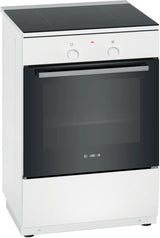 Bosch Serie 2 HLL09A020U komfur og ovn Fritstående komfur Elektrisk Keramisk Hvid