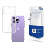 iPhone 14 Pro silikonhylster fra 3mk Clear Case-serien - gennemsigtige