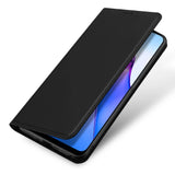 Dux Ducis Skin Pro æske til Oppo Reno 8 flip cover kort tegnebog stativ sort