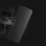 Dux Ducis Skin Pro æske til Oppo Reno 8 Pro flip cover kort tegnebog stativ sort