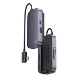 Baseus PadJoy universel 6in1 USB-C USB-C HUB til tablet / smartphone - mørkegrå
