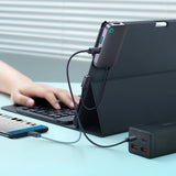 Baseus PadJoy universel 6in1 USB-C USB-C HUB til tablet / smartphone - mørkegrå