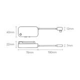 Baseus PadJoy universel 6in1 USB-C USB-C HUB til tablet / smartphone - mørkegrå