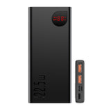 Baseus Adaman Metal Power Bank med hurtig opladning 10000mAh 22.5W (Overseas Edition 2021) sort