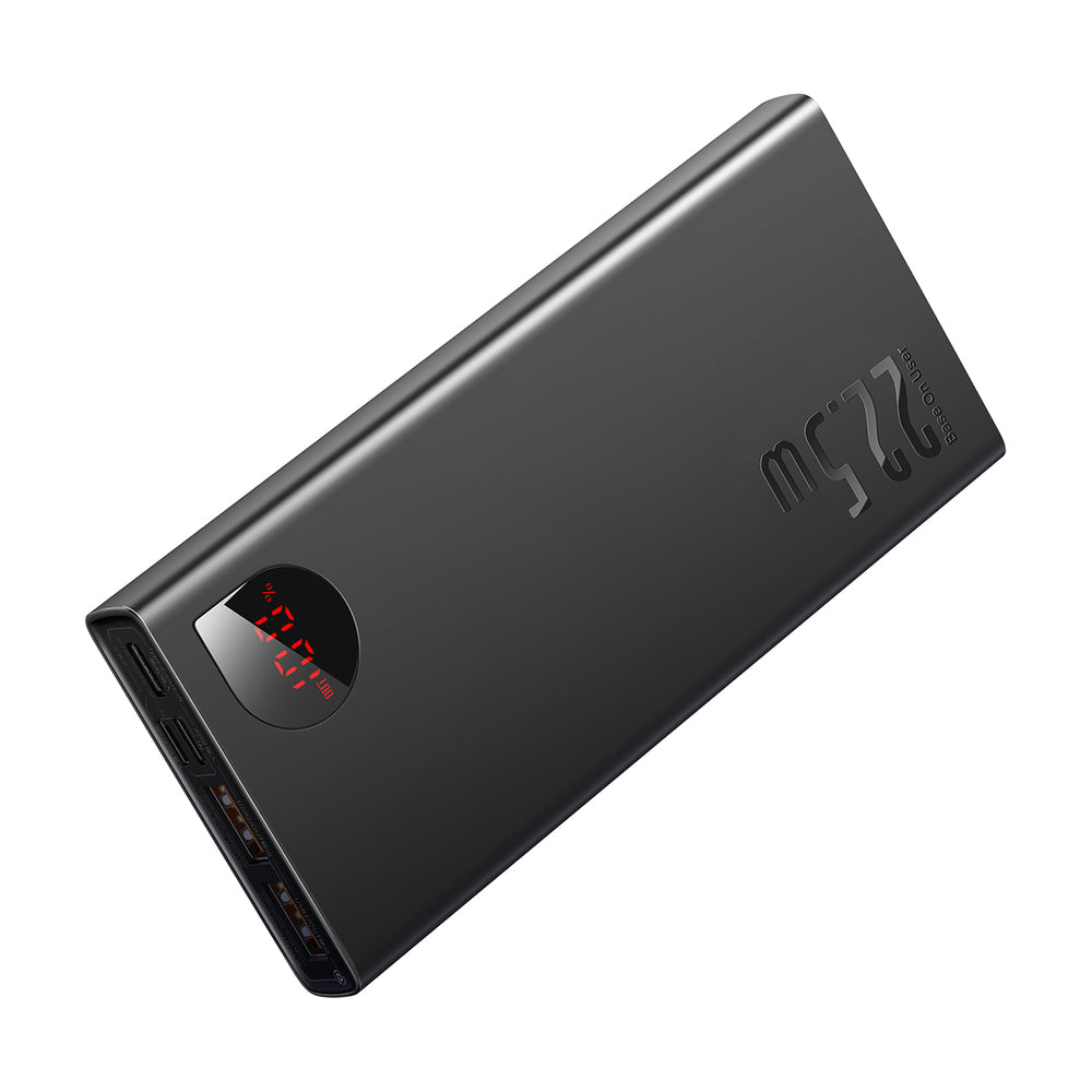 Baseus Adaman Metal Power Bank med hurtig opladning 10000mAh 22.5W (Overseas Edition 2021) sort