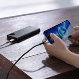 Baseus Adaman powerbank med hurtig opladning 20000mAh 22,5W + USB-A - USB-C 3A kabel 0,3m sort