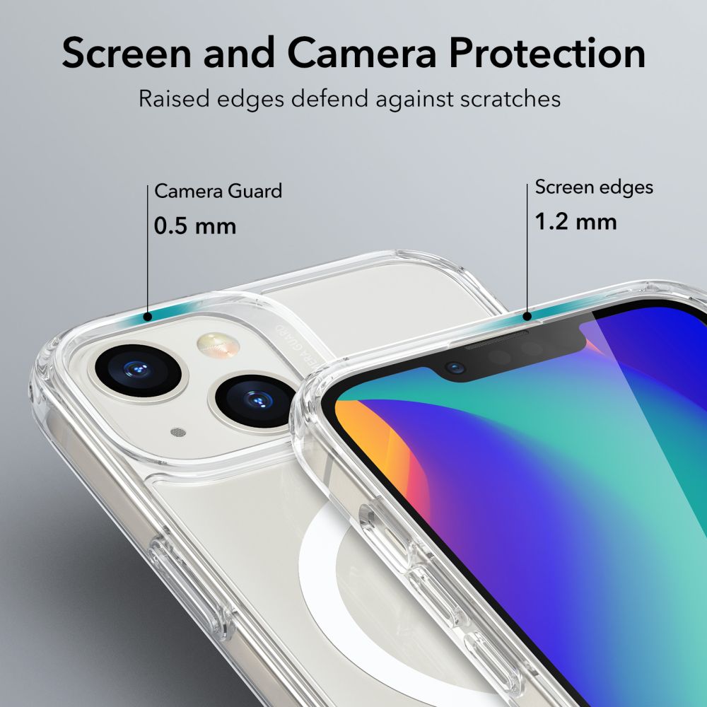 ESR Classic Hybrid Halolock Case med MagSafe til iPhone 13 / iPhone 14 - Klar