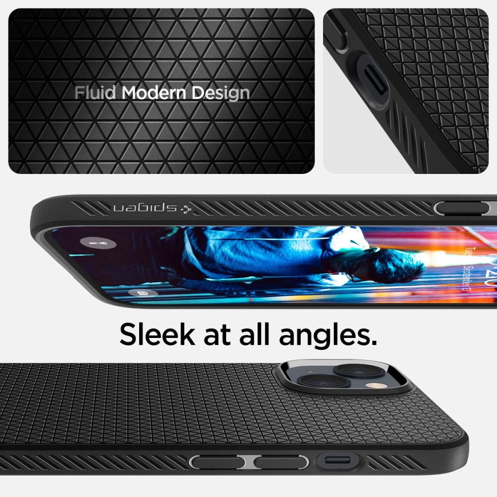 Spigen Liquid Air Case til iPhone 14 Plus - Matte sort