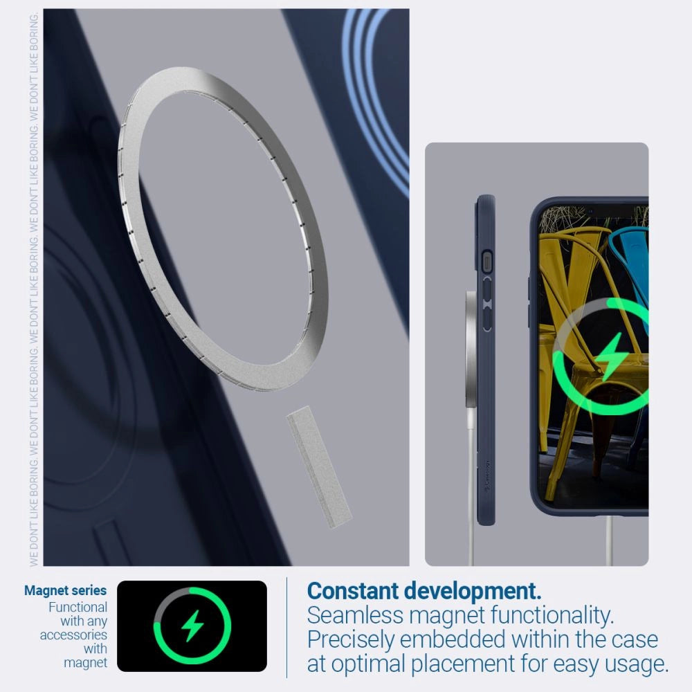 Caseology Parallax Mag Case med MagSafe til iPhone 14 Plus - Navy