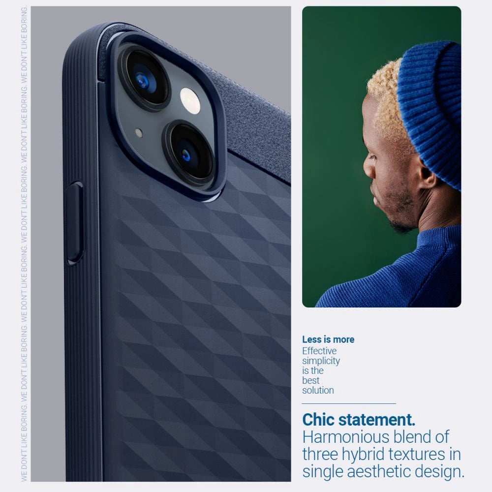 Caseology Parallax Mag Case med MagSafe til iPhone 14 Plus - Navy