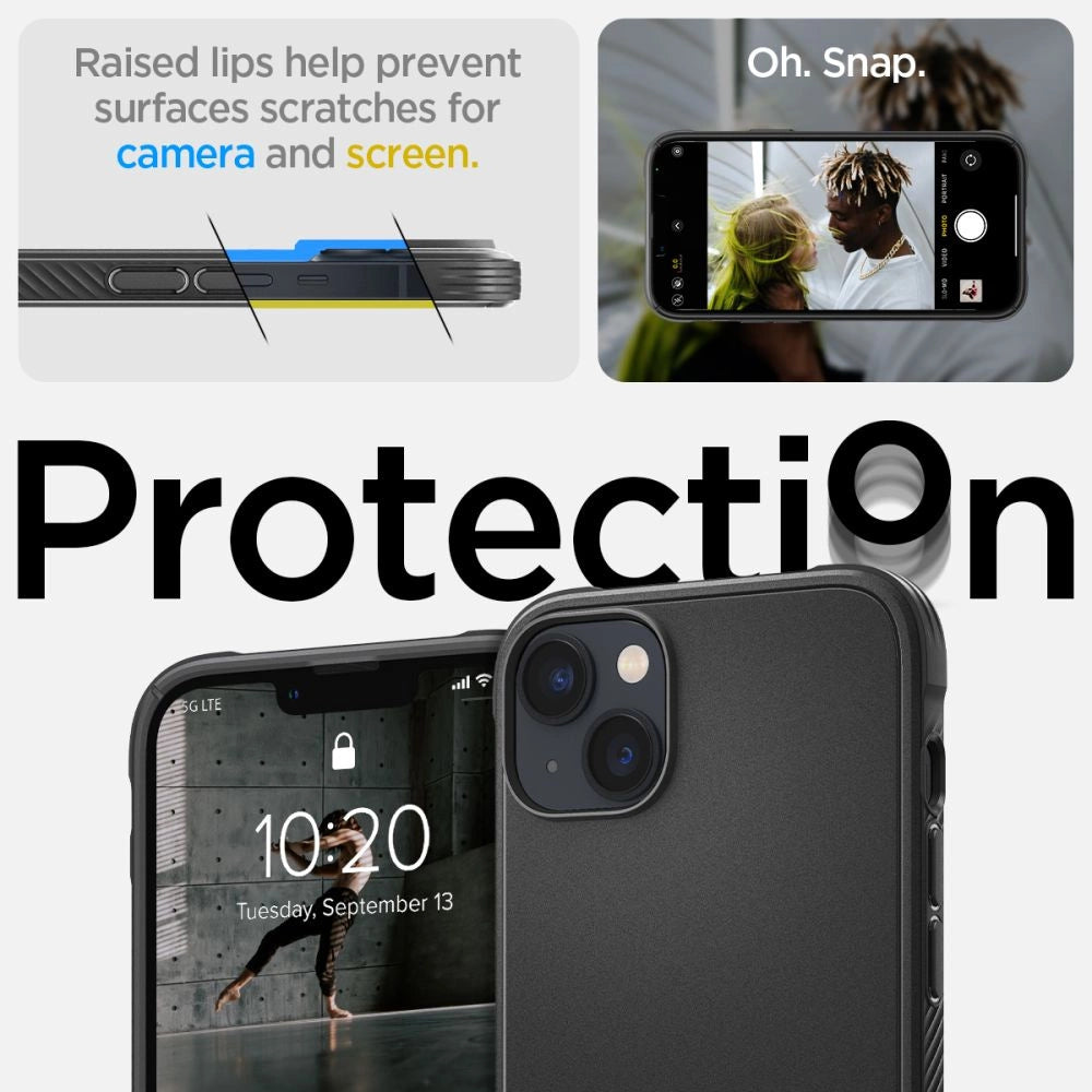 Spigen Rugged Armor Mag Case med MagSafe til iPhone 14 - Matte Black