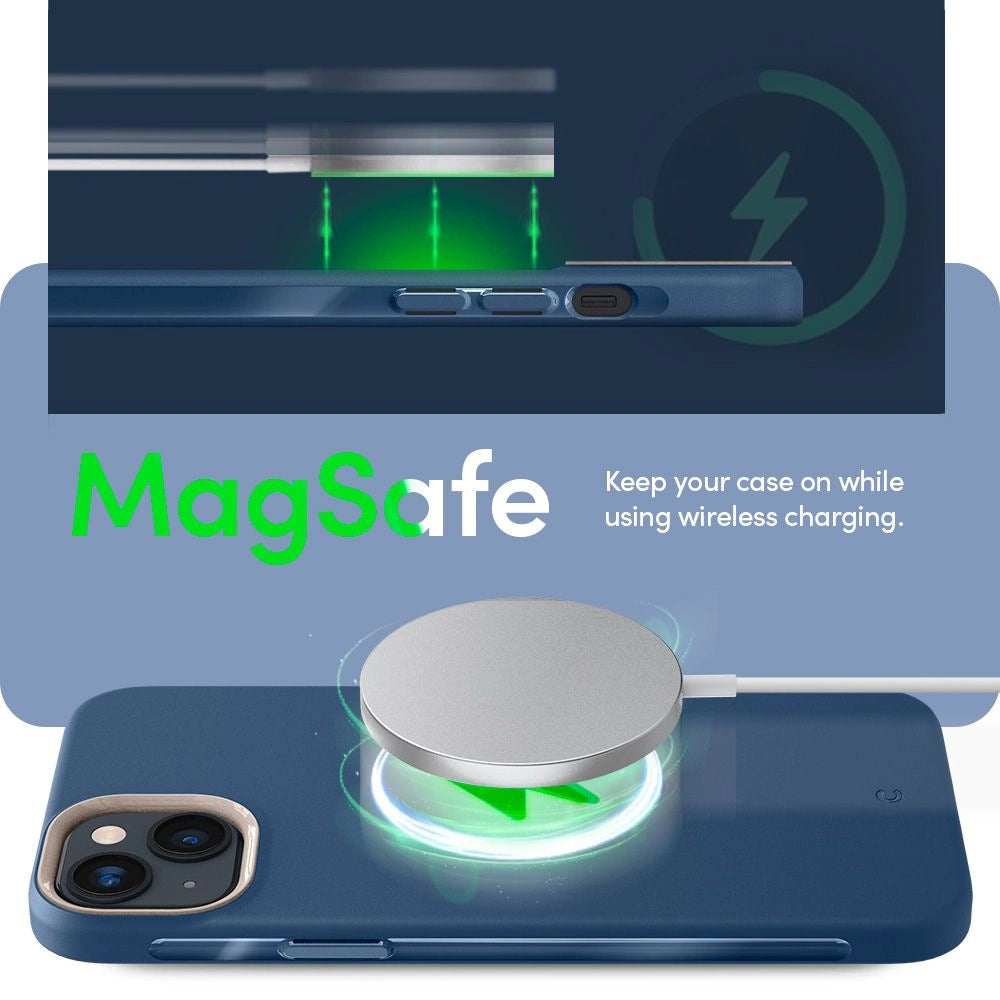 Spigen Cyrill Ultra Color Mag Case med MagSafe til iPhone 14 Plus - Navy Blue