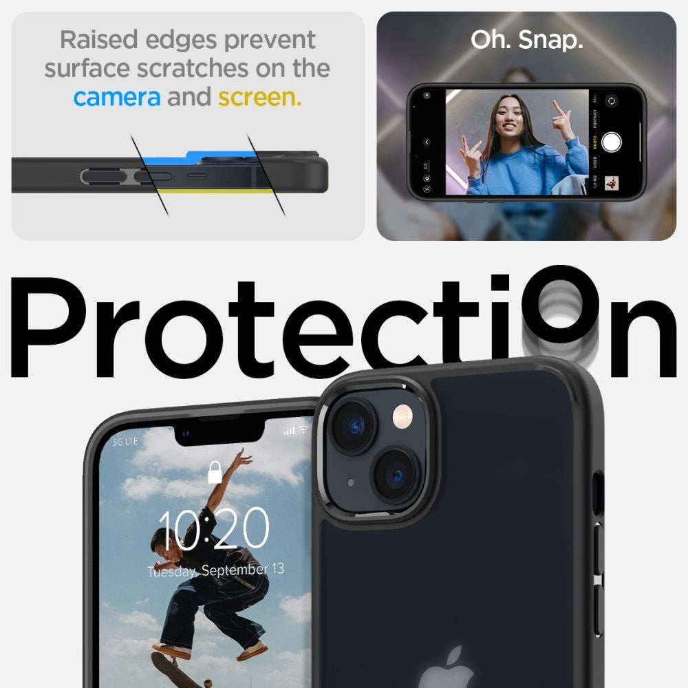 Spigen Ultra Hybrid iPhone 14 Plus Case - Matte sort