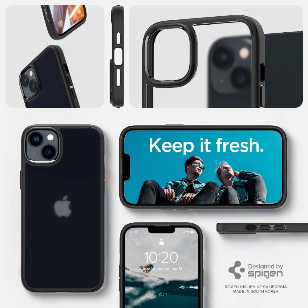 Spigen Ultra Hybrid iPhone 14 Plus Case - Matte sort
