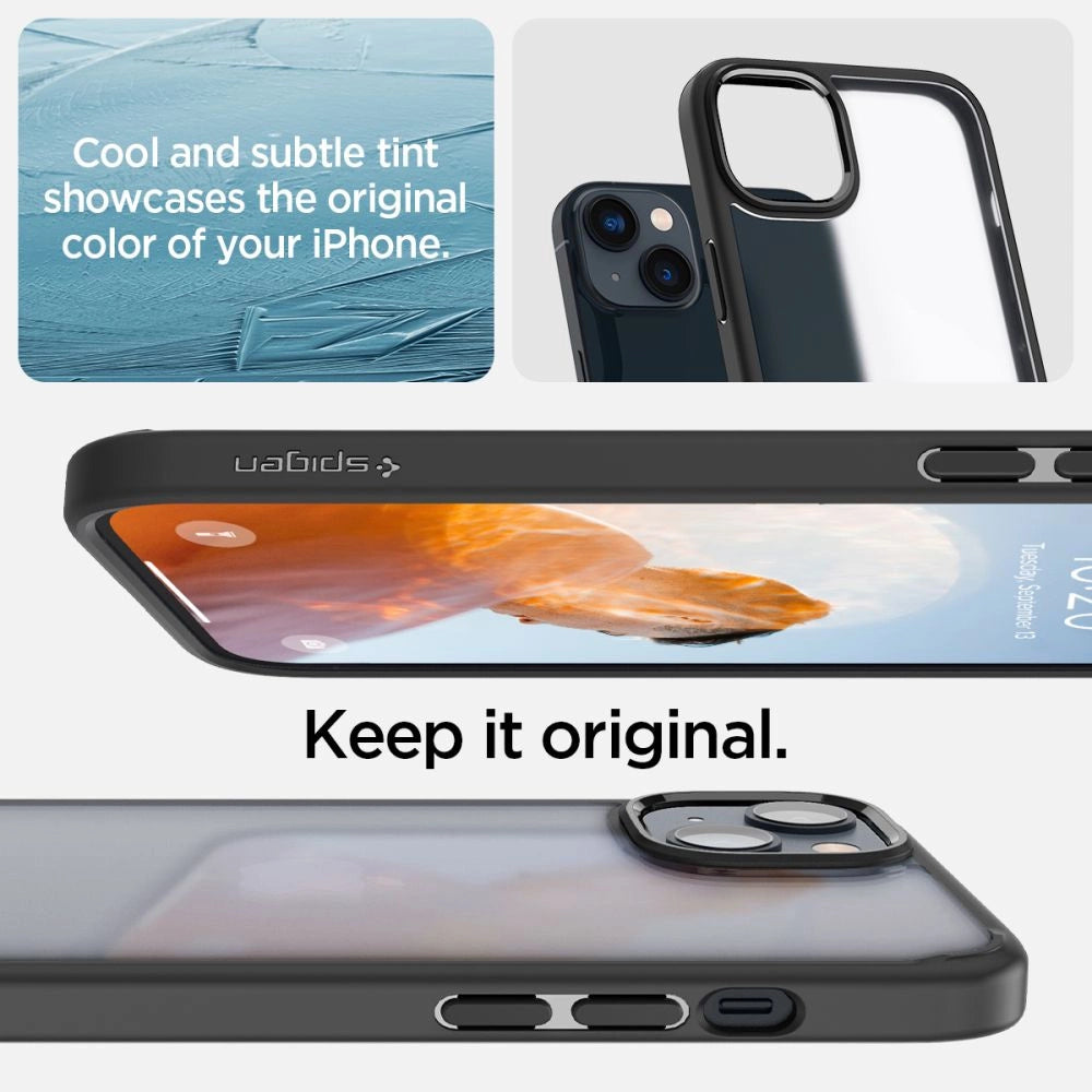 Spigen Ultra Hybrid iPhone 14 Plus Case - Matte sort