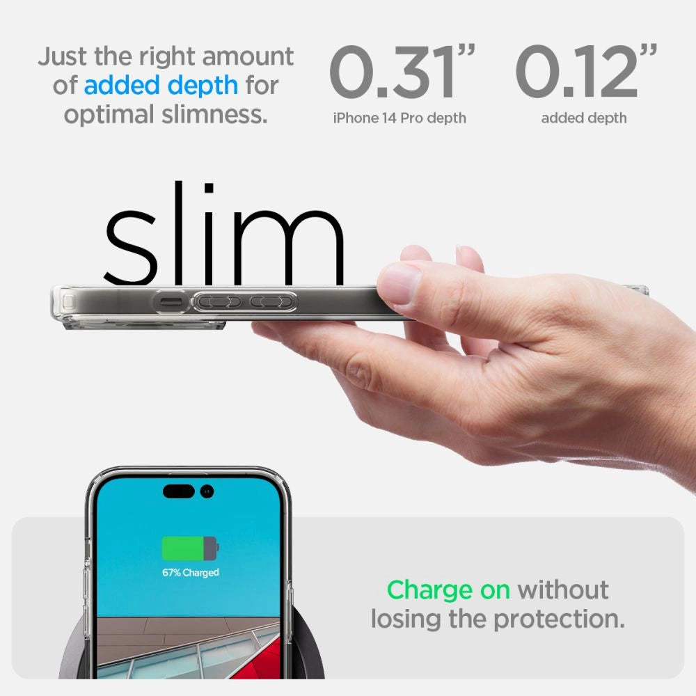 Spigen Ultra Hybrid iPhone 14 Pro Case - klar