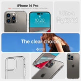 Spigen Ultra Hybrid iPhone 14 Pro Case - Mat klar
