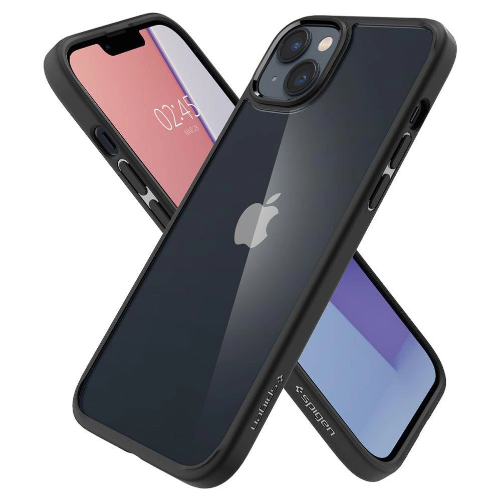 Spigen Ultra Hybrid iPhone 14 Case - Matte sort