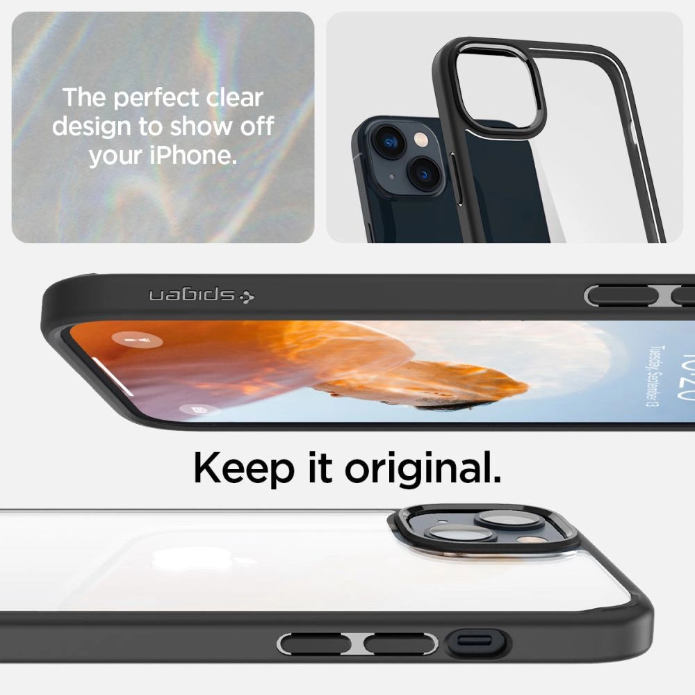 Spigen Ultra Hybrid iPhone 14 Case - Matte sort
