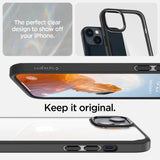 Spigen Ultra Hybrid iPhone 14 Case - Matte sort