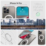 Spigen Ultra Hybrid Mag Case med MagSafe til iPhone 14 Pro - Clear/White