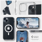 Spigen Ultra Hybrid Mag Case med MagSafe til iPhone 14 - Clear/White
