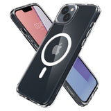 Spigen Ultra Hybrid Mag Case med MagSafe til iPhone 14 - Clear/White