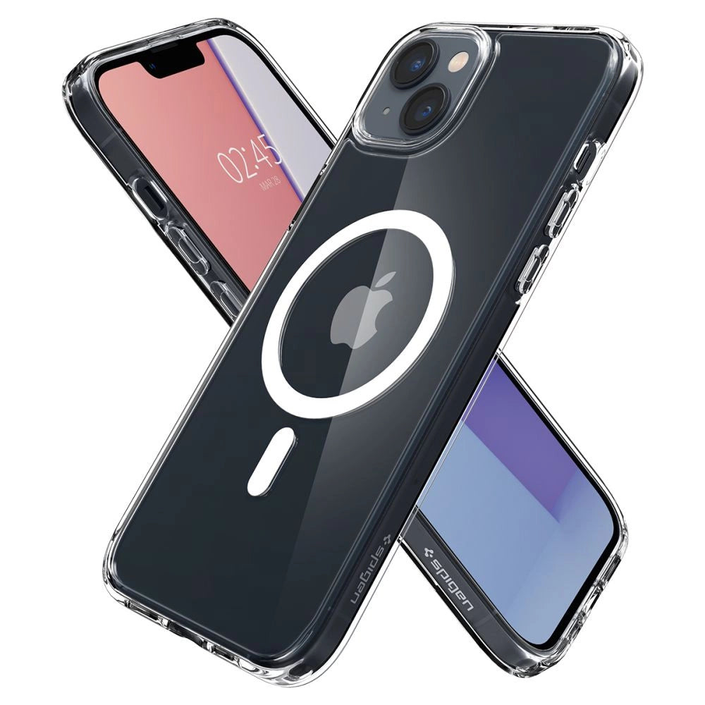 Spigen Ultra Hybrid Mag Case med MagSafe til iPhone 14 - Clear/White