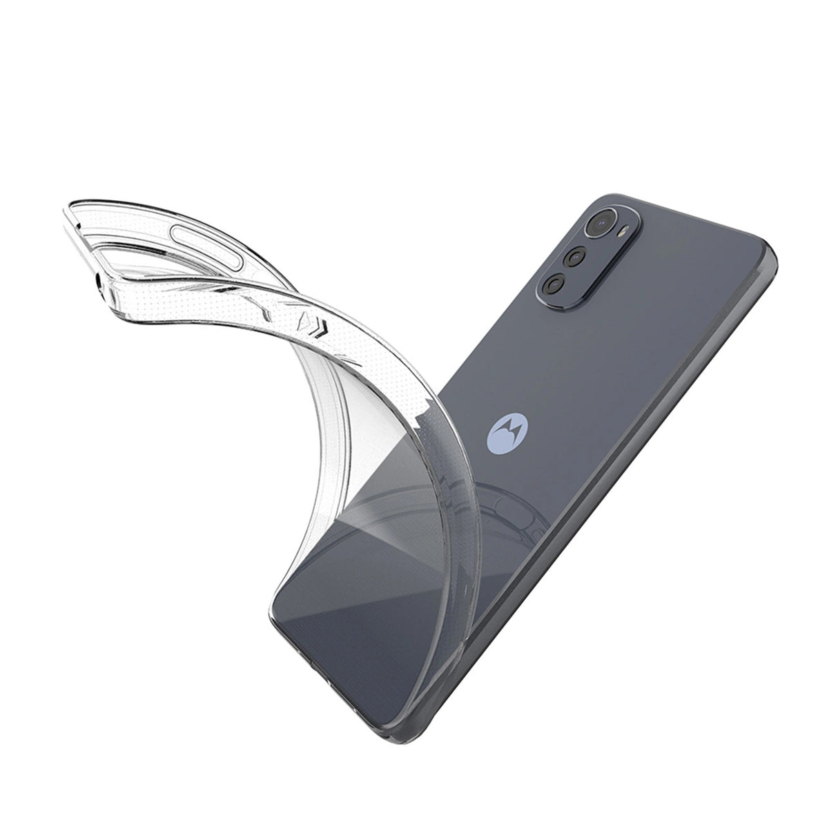 Ultra Clear 0,5 mm æske til Motorola Moto E32 tynd omslag gennemsigtig