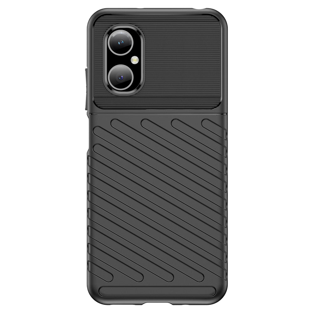 Thunder Case Xiaomi Poco M4 5G silikone rustning case sort