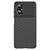 Thunder Case Xiaomi Poco M4 5G silikone rustningskasse sort