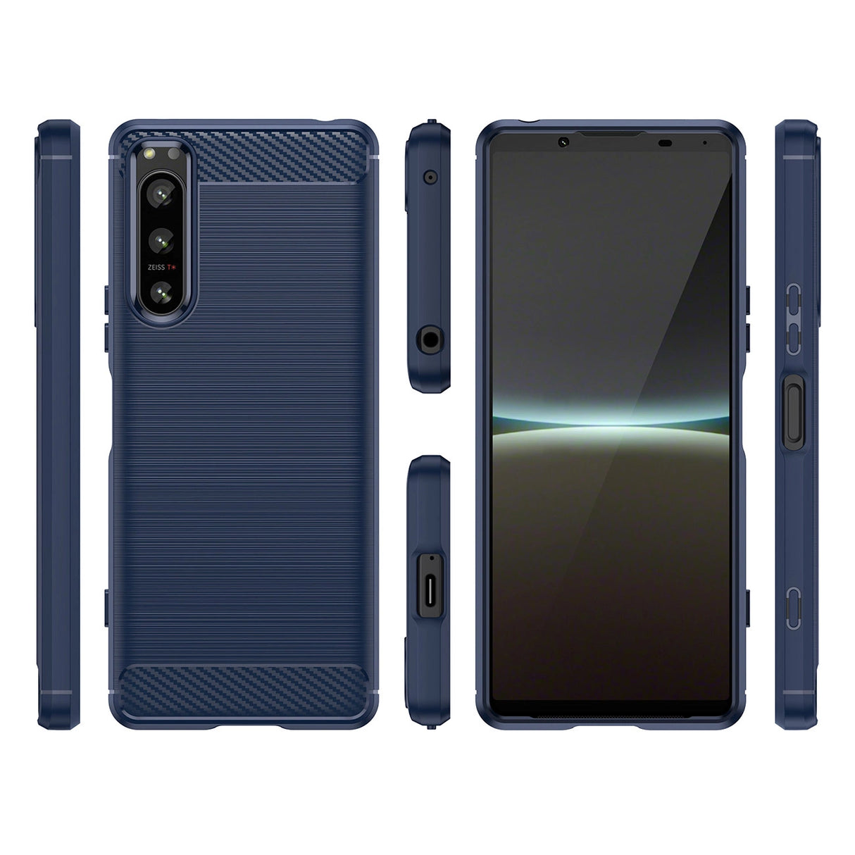 Thunder Case Xiaomi Poco M4 5G silikone rustningskasse sort
