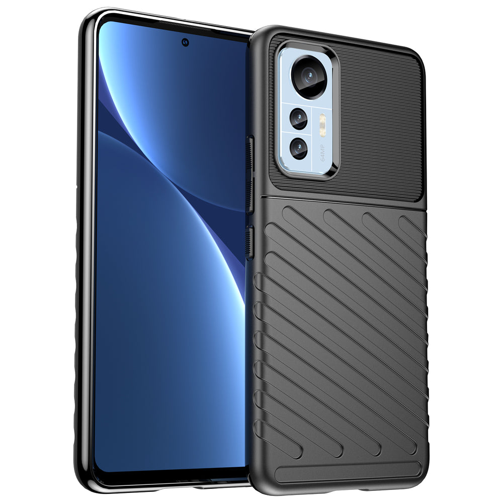 Thunder Case til Xiaomi 12 Lite silikone rustningskasse sort