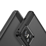 Carbon Case til Realme GT Neo 3 fleksibelt silikon carbon cover sort