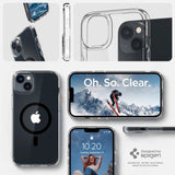 Spigen Ultra Hybrid Mag Case med MagSafe til iPhone 14 Plus - klar sort