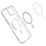 Spigen Ultra Hybrid Mag Case med MagSafe til iPhone 14 Plus - klar sort