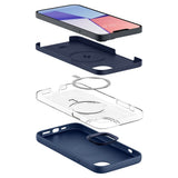 Spigen Silicone Fit Mag Case med MagSafe til iPhone 14 Plus - Blå