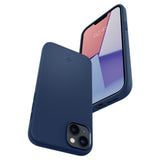 Spigen Silicone Fit Mag Case med MagSafe til iPhone 14 Plus - Blå
