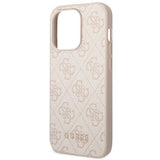 Guess GUHCP14XG4GFPI iPhone 14 Pro Max 6,7" rosa/rosa hårdkasse 4G Metal Gold Logo