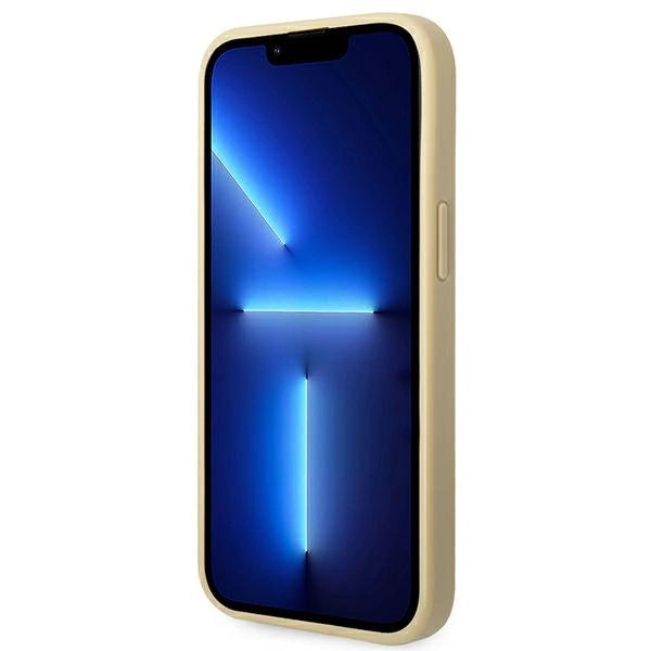 Guess GUHCP14SHGGSHD iPhone 14 6,1" złoty/guld hårdkasse Glitter Script