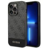 Guess GUHCP14XG4GLGR iPhone 14 Pro Max 6.7" grå/grå hardcase 4G Stripe Collection